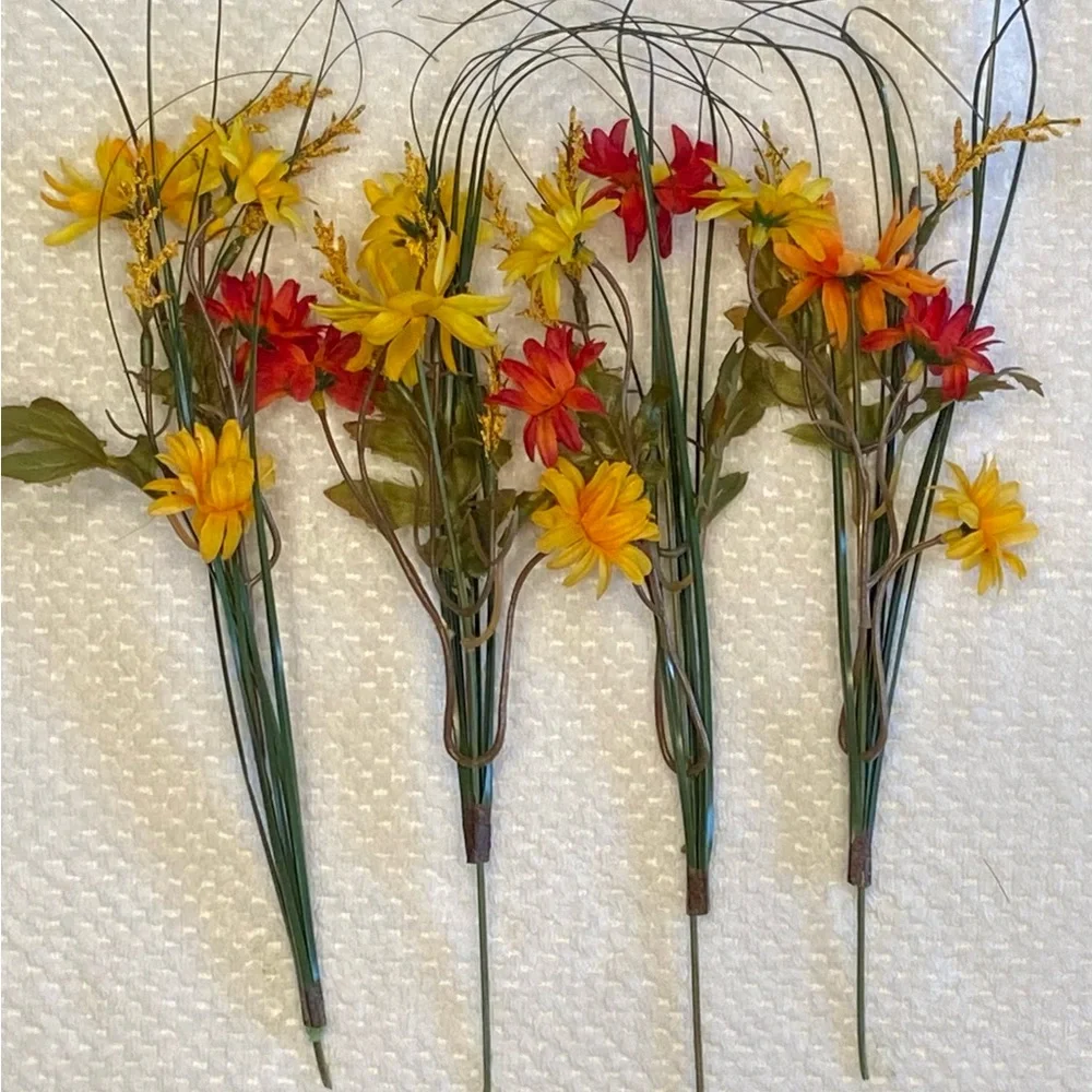 Lot of Autumn Faux Flora pieces